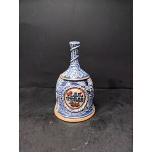 Las Vegas Raised Relief Bell, Vintage Blue‎ White Souvenir, Collectible Gift